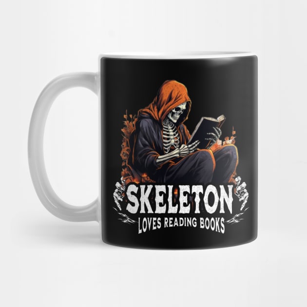 Skeleton Reading A Book Lover Tarot Card The Reader Mystic Funny Skeleton by VisionDesigner